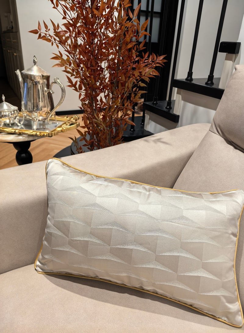 حقيبة من 2، الذهب النبيل وسائد قطنية زخرفية رمي وسادة غطاء كوش غطاء وسادة، زخرفة منزلية لكرسي سرير 30x50 سم - Image 2