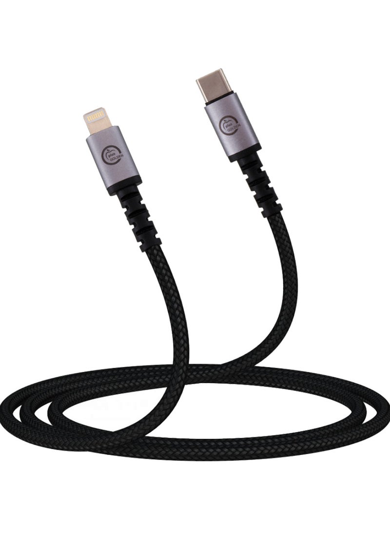 GOLDEN PLUS - Lightning cable, Type C, against breakage, Golden Plus brand - Image 1