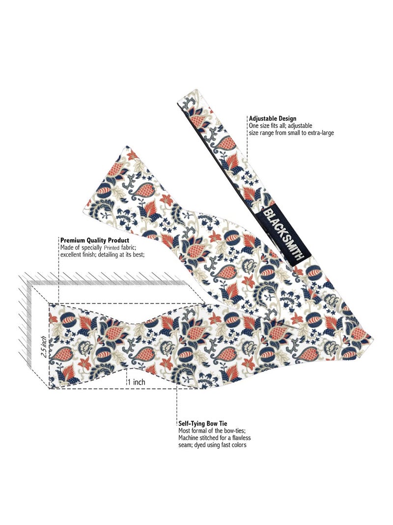 Blacksmith Black Self Tie Bowtie for Men - Image 3