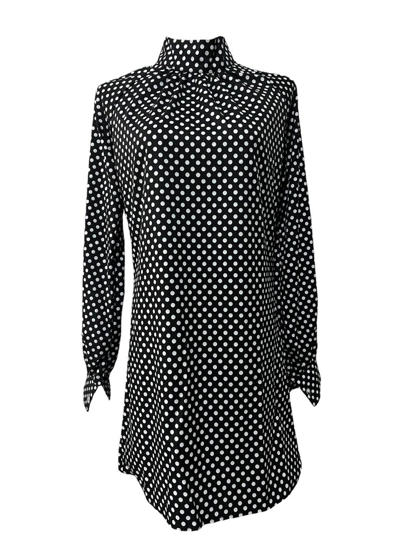 Generic - Fashionable Polka Dot Printing Dress 2023 European American Cross-Border Speed Selling Independent Station Spring Autumn New Pro Red - Image 1