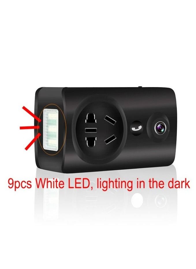 Crony - EC59 180 Degree Panoramic WIFI CCTV Home Security Camera 1080P USB Wall Socket Charger Adapter Camera with IR/White Leds - Image 1