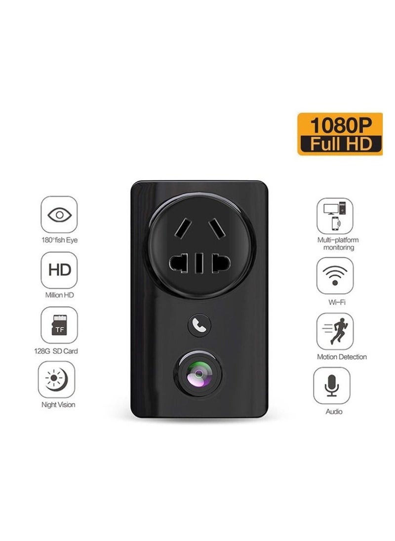 Crony - EC59 180 Degree Panoramic WIFI CCTV Home Security Camera 1080P USB Wall Socket Charger Adapter Camera with IR/White Leds - Image 1