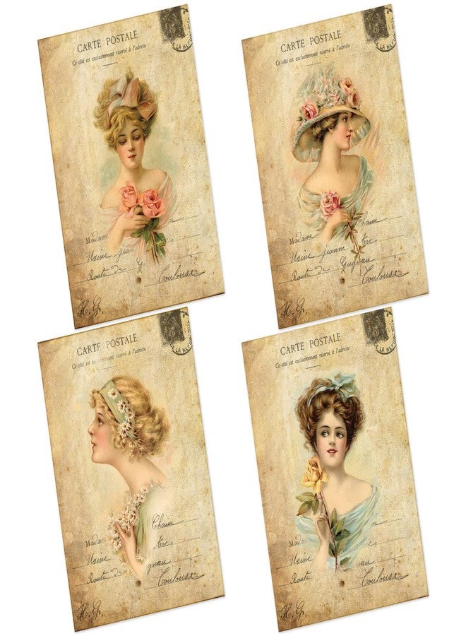 CrafTangles Decoupage Paper Pack - Pretty Women 2 (A4) - Image 1