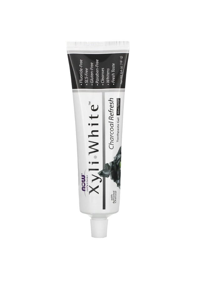 NOW SOLUTION XyliWhite™ Charcoal Refresh Toothpaste Gel 181 G - Image 1