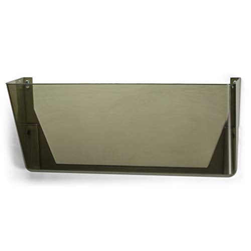 Officemate Plastic Wall-File Pocket, One Pocket, Legal/Letter Size, 16.19" x 4.13" x 7", Smoke - Image 3