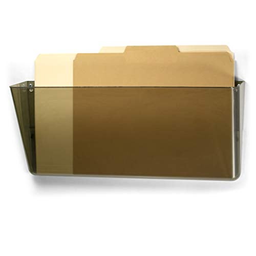 Officemate Plastic Wall-File Pocket, One Pocket, Legal/Letter Size, 16.19" x 4.13" x 7", Smoke - Image 2