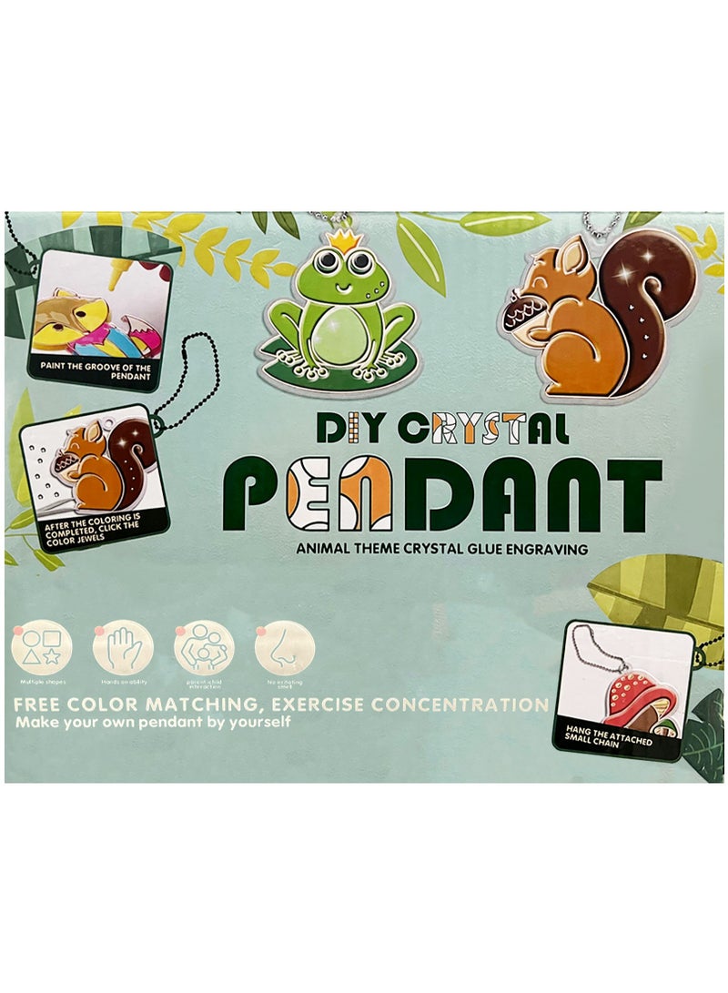 Toyland صناعة القلادة الكريستالية الفنية والحرفية للأطفال، مجموعة تلوين للأطفال - Image 2