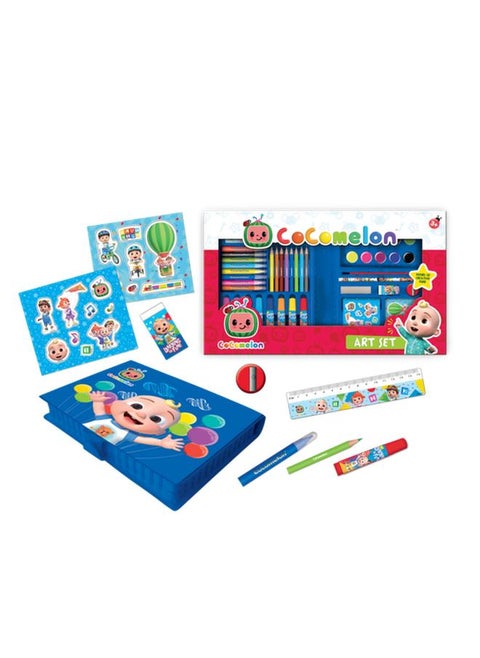 52-Piece Cocomelon Kids Drawing Art Set Multicolor FK-COC-2202