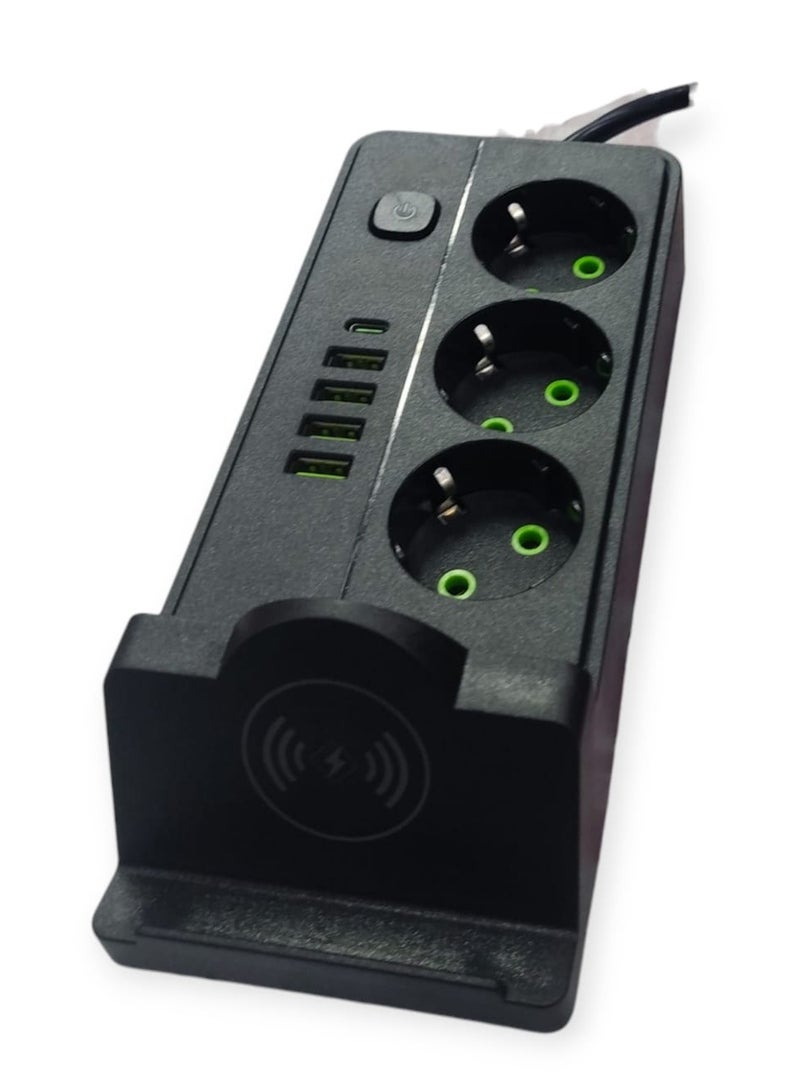 Electricity joint- 3 Ports - 4Usb -1 Type C  Max 2500w  - Image 3