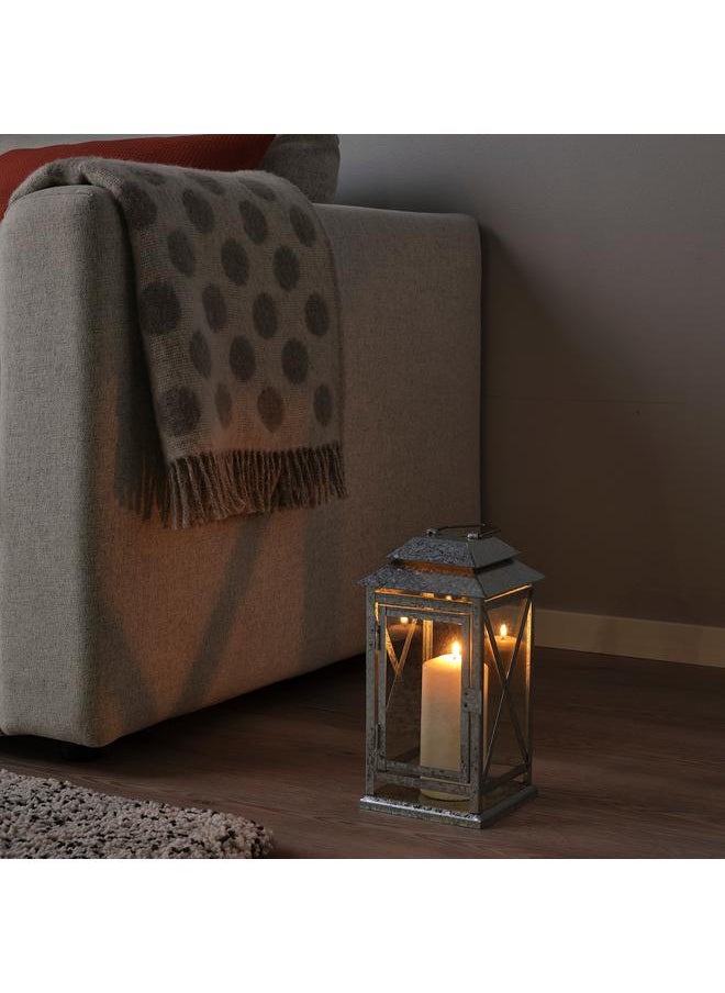 erorex Lantern f block candle, in/outdoor, galvanised, 29 cm  - Image 2