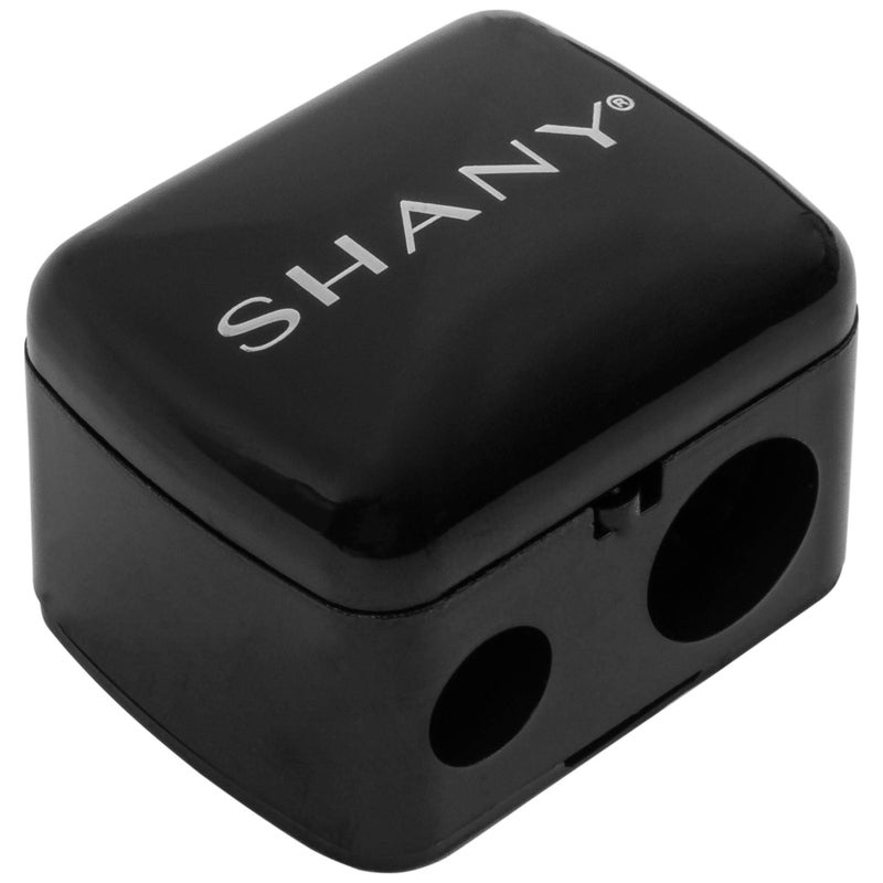 SHANY Cosmetic Pencil Sharpener - Eyeliner and Lip Pencil Dual Sharpener with Removable Lid for Traditional and Jumbo Pencils - Image 1