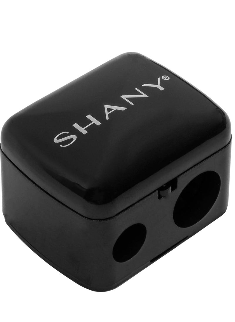 Shany SHANY Cosmetic Pencil Sharpener - Eyeliner and Lip Pencil Dual Sharpener with Removable Lid for Traditional and Jumbo Pencils  - Image 1