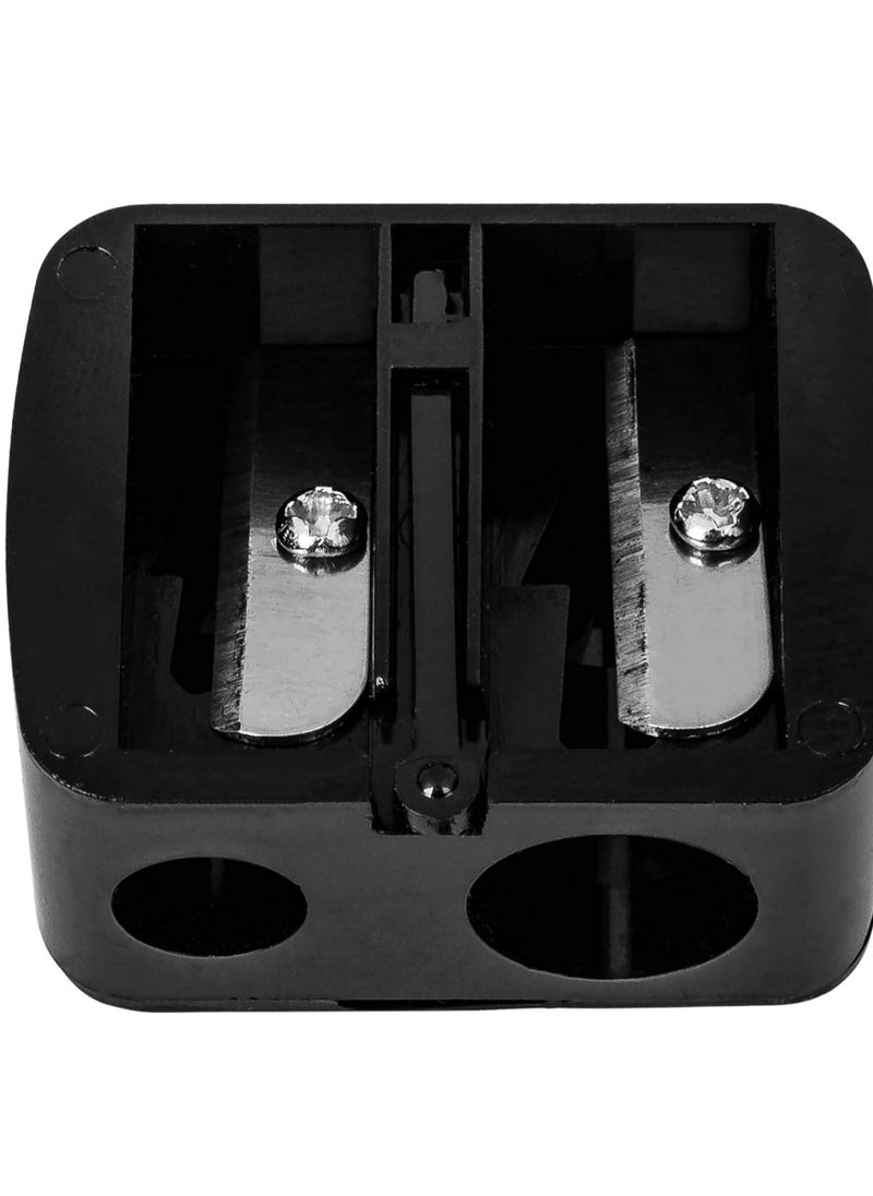 Shany SHANY Cosmetic Pencil Sharpener - Eyeliner and Lip Pencil Dual Sharpener with Removable Lid for Traditional and Jumbo Pencils  - Image 2