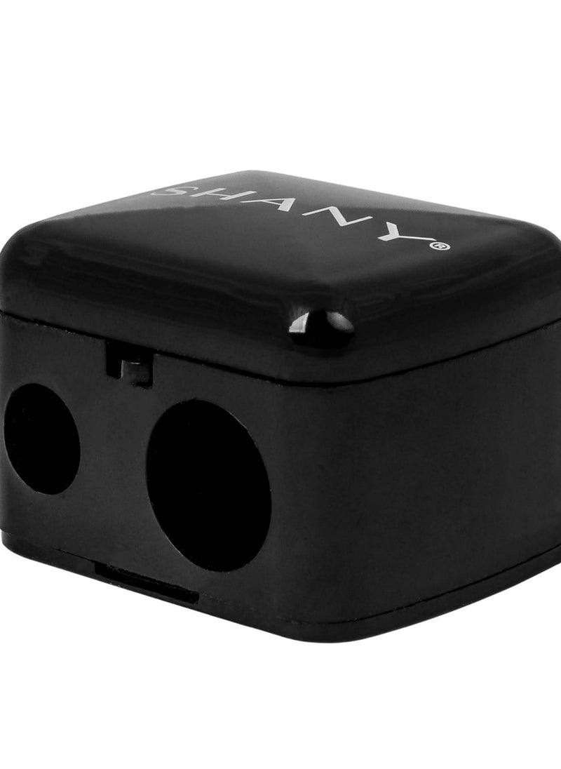 Shany SHANY Cosmetic Pencil Sharpener - Eyeliner and Lip Pencil Dual Sharpener with Removable Lid for Traditional and Jumbo Pencils  - Image 3