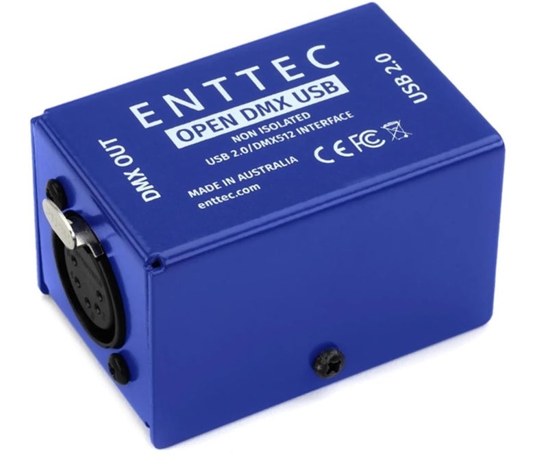 Enttec Open DMX USB 70303 Lighting Interface - Open Source/Hardware Only - Entry Level Model - Image 1