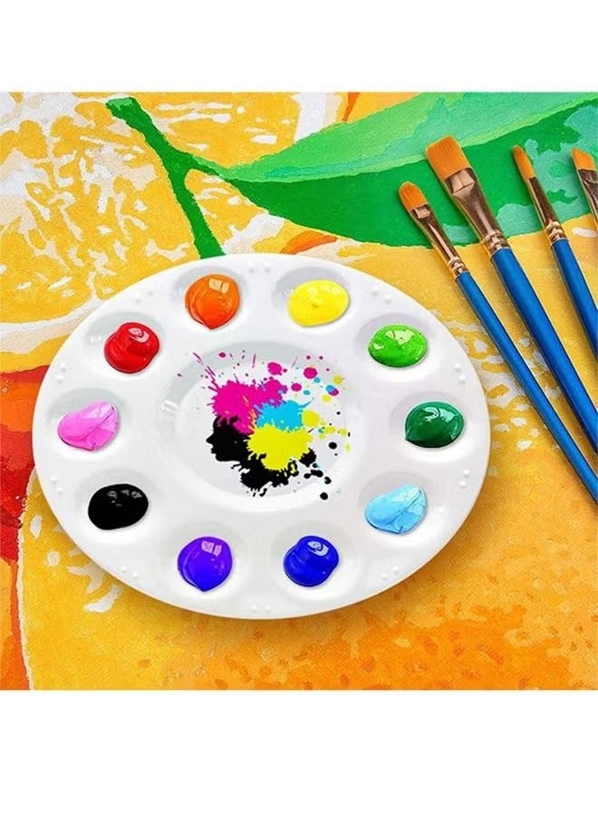 8-Piece Paint Tray Palette, Plastic Paint tray, Children and Students adult Watercolor Paint Mixing Palette for Painting DIY Art  - Image 2