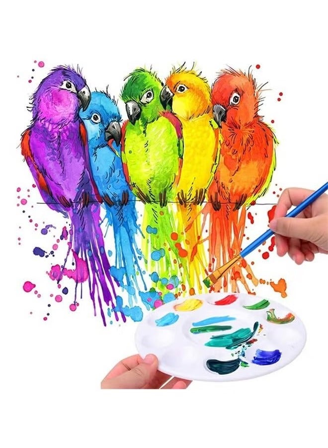 8-Piece Paint Tray Palette, Plastic Paint tray, Children and Students adult Watercolor Paint Mixing Palette for Painting DIY Art  - Image 3