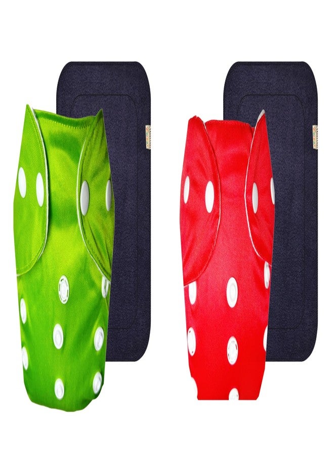 Dumbledo Lite Cloth Diaper with Gray Insert (Pack of 2) | Snug Fit | Reusable & Washable | Quick Dry | Designed by Moms | 3 Months - 2 Years | Unisex Baby - Image 1