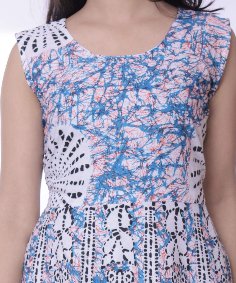 Monique Brand Present Women's 100% Cotton Jaipuri Print Long Midi Maxi Dress (Batik-BUTA-FJ-Free Size__) - Image 5