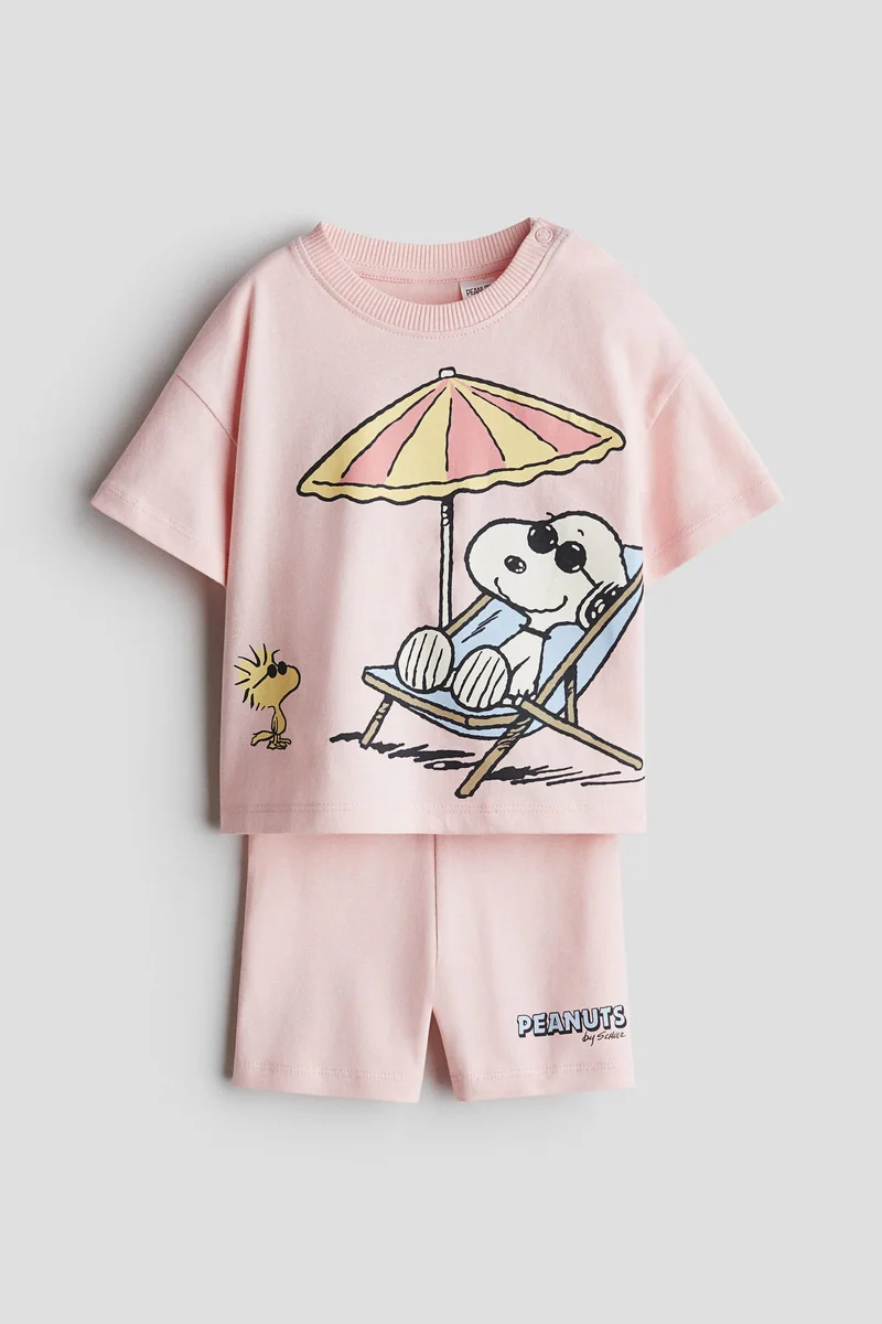 H&M 2-piece printed cotton set