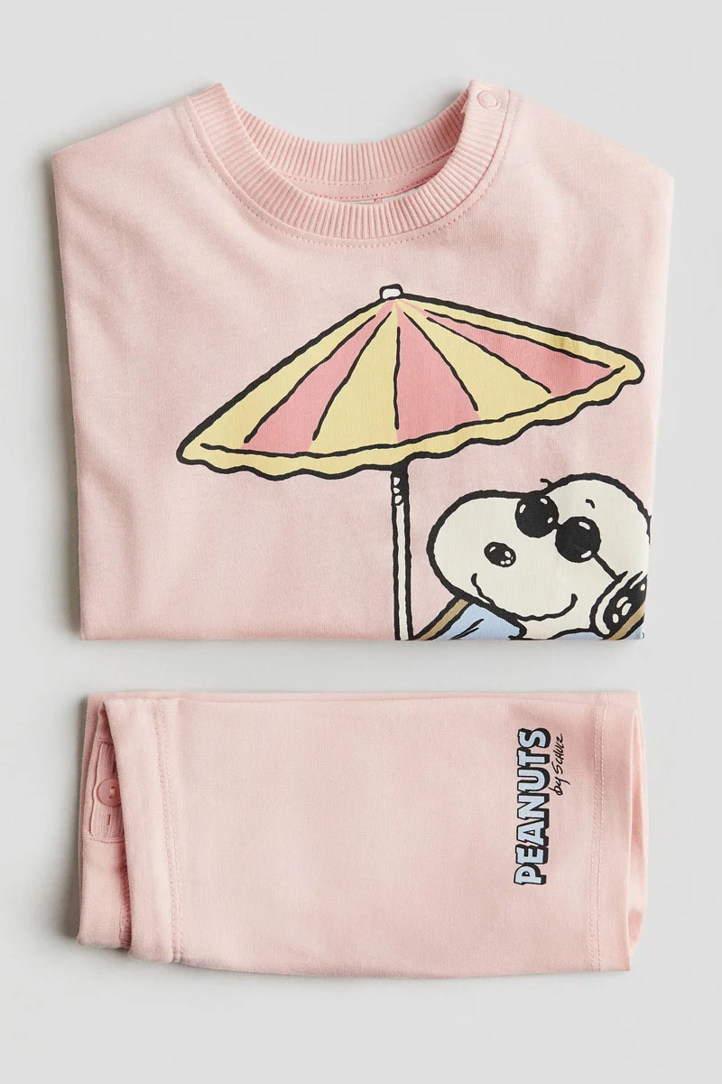 H&M 2-piece printed cotton set