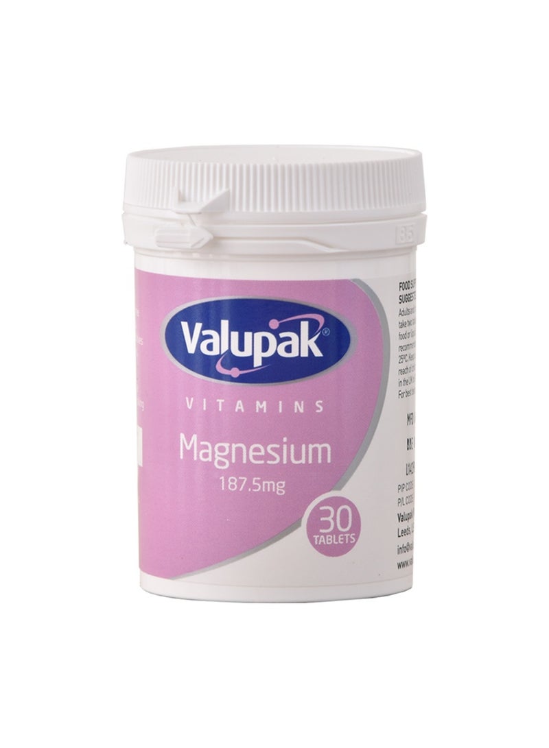 VALUPAK Magnesium 187.5Mg Tablet 30'S - Image 1