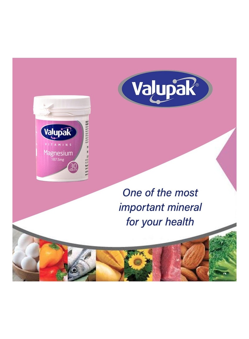 VALUPAK Magnesium 187.5Mg Tablet 30'S - Image 4