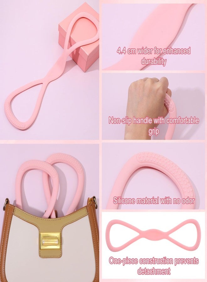 Yolev Arm Resistance Bands,8 Shaped Resistance Bands with Handles for Shoulder, Back & Arm Workout,15lb Rubber Pull Rope for Women and Men,Yoga Pilates Home Fitness Equipment (Pink) - Image 3