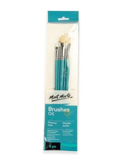 Mont Marte 5-Piece Signature Oil Paint Brush Set  - Image 1