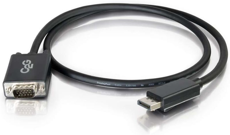 C2G كابل محول DisplayPort ذكر إلى VGA ذكر من Cables to Go 54332، أسود (6) - Image 2