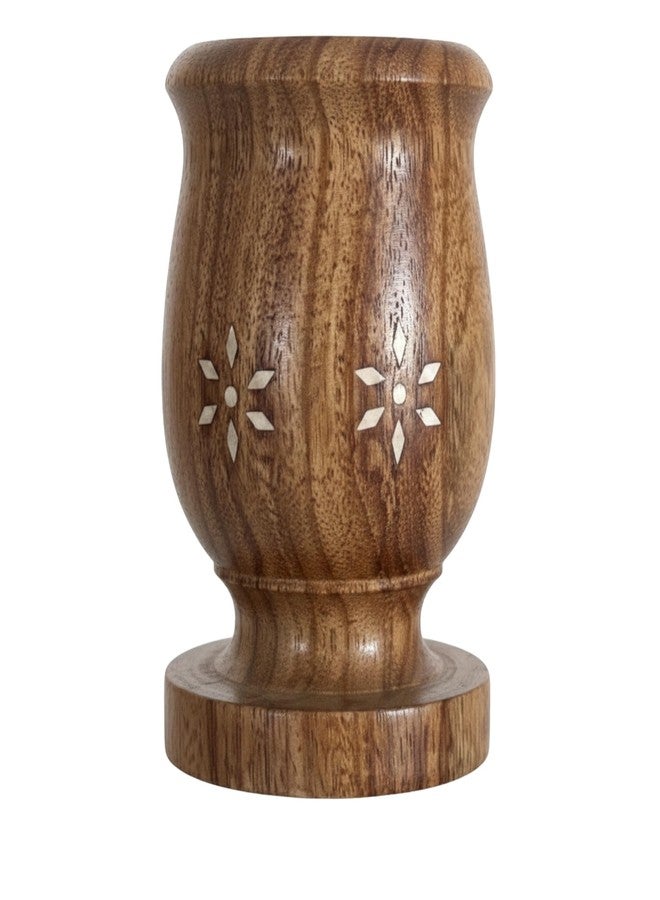 Decorly إناء ديكورلي الخشبي المنحوت يدويًا - وعاء خشبي صغير مصنوع يدويًا للتوابل أو الحلي أو كقطعة ديكور للطاولة، لمسة ريفية بوهيمية للمنزل - Image 1