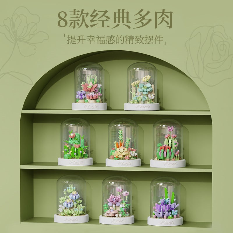 Sunflower Everlasting Flower Succulent Kids Building Blocks Toy Decoration Gift for Girls 2025 - Image 2