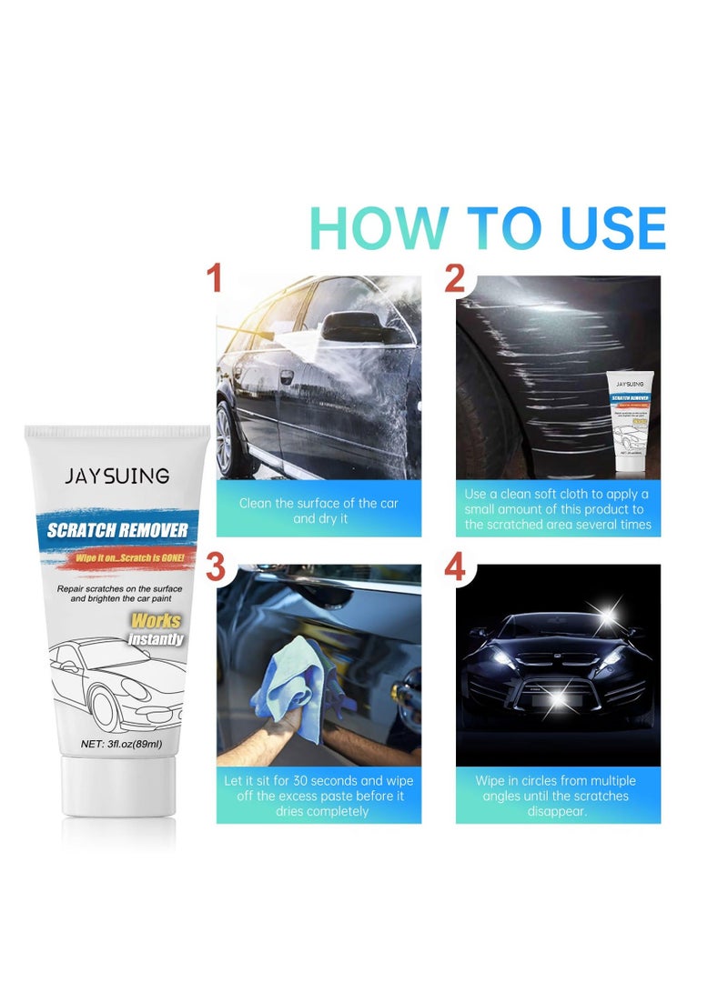 Beauenty Car Scratch Remover Kit, 2 Pcs Car Scratch Remover Cream, Magic Car Scratch Repair Kit, Car Scratch Repair Paste, Scratch Removal Paste for Repairing Car Scratches - Image 5