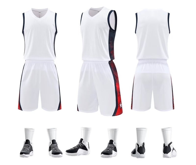 Extremely Fast Summer Training Basketball Uniforms For Adults Customized Club Quick-Drying Short-Sleeved Suits Game Breathable Style - Image 1