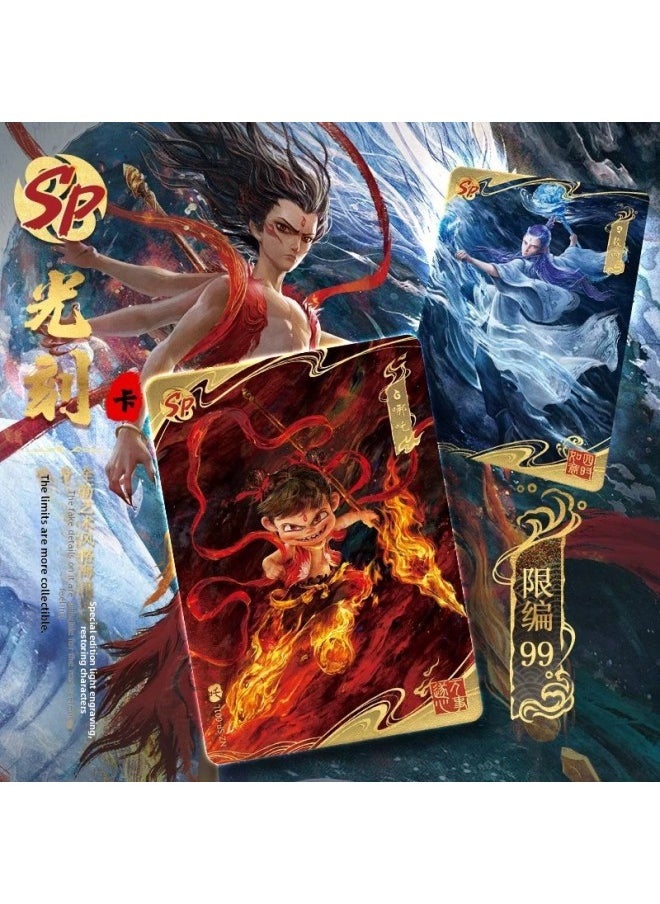 Card Game Nezha: The Demon Boy Naohai Card Full Box Dou Tian Pack No. 1 Card Blind Box Movie Fengshen List Peripheral-Color:Xiao Ma Fuli Qiyun 2025 Year Gift Box  - Image 4