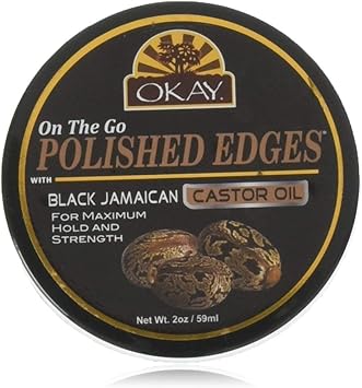OKAY Pure Naturals Polished Edges with Black Jamaican Castor Oil On The Go 2 Ounce 006 kg - Image 1