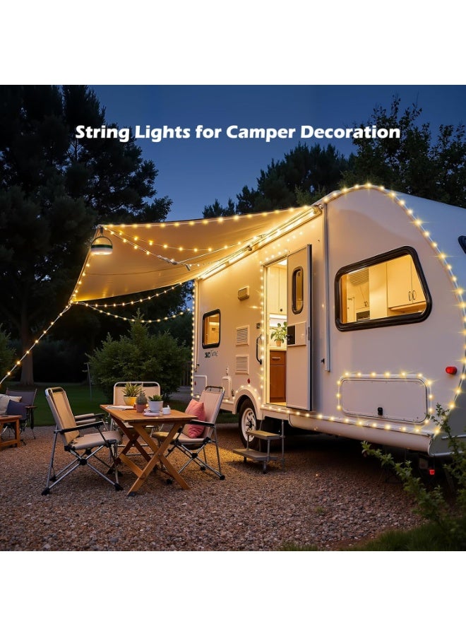 general Solar Camping String Lights with 100 LEDs, 33 FT Outdoor Fairy String Lights with 13 Lighting Modes & Timer, Waterproof & Rechargeable, Camping Gear for Tent, Yard, Garden, Hiking, Travel Decor - Image 5