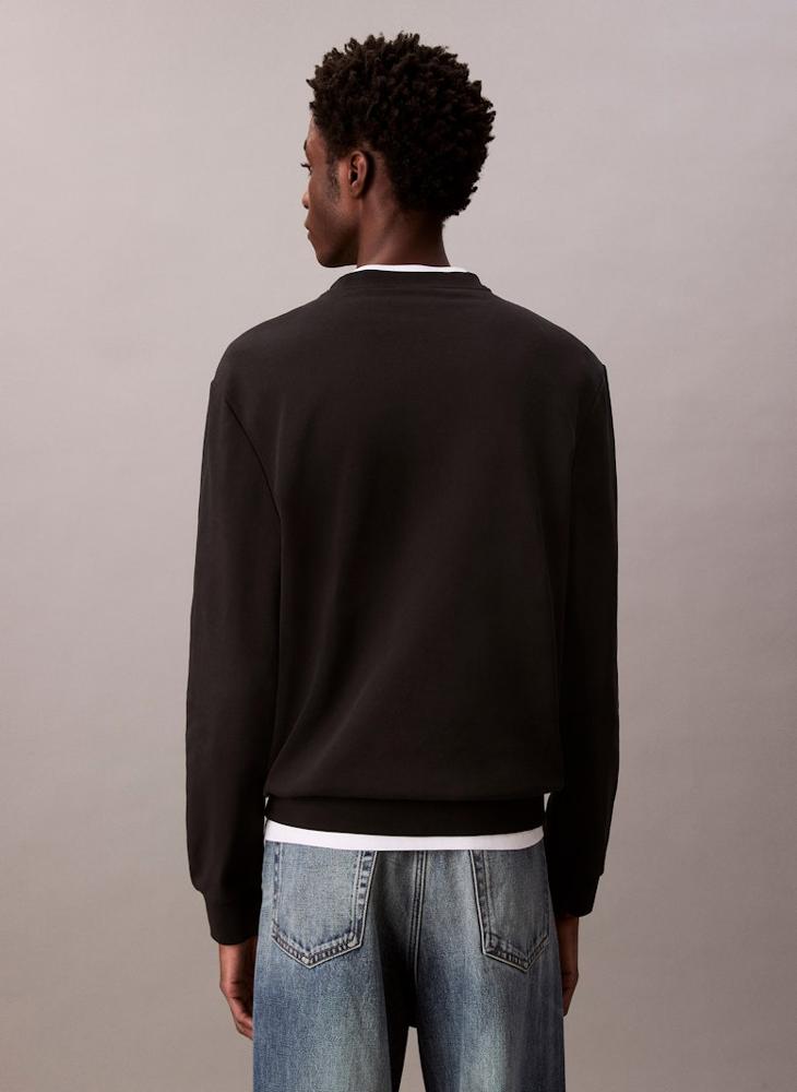 Calvin Klein Jeans Cotton Terry Badge Sweatshirt - Image 2