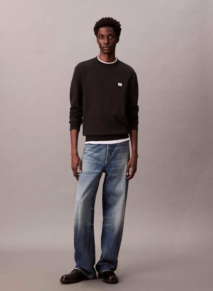 Calvin Klein Jeans Cotton Terry Badge Sweatshirt - Image 5