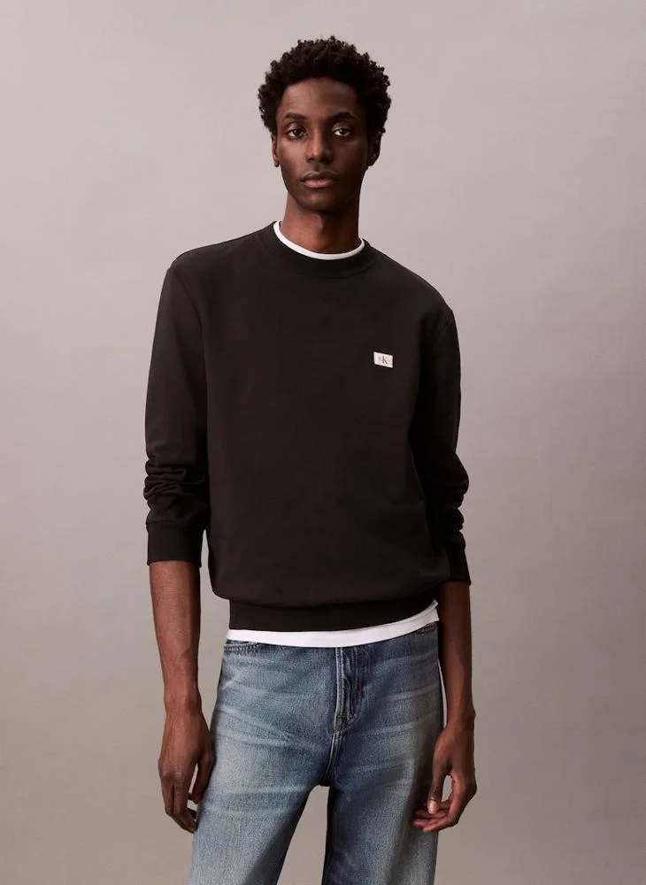 Woven Label Terry Sweatshirt