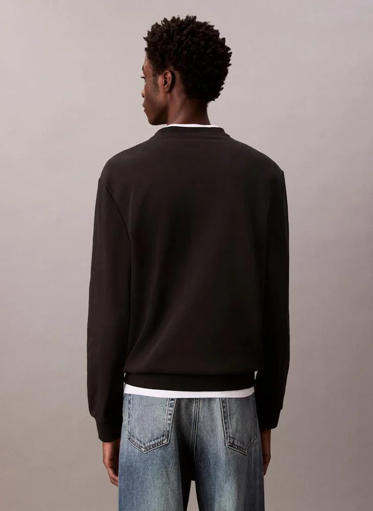 Calvin Klein Jeans Woven Label Terry Sweatshirt