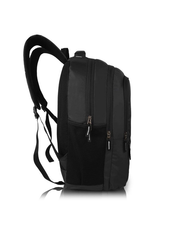 Half Moon Half Moon Valex Unisex School Bag/ 15.6 inch Laptop Backpack/College Bagpack/Office Back Packed for Men Women | School Bags for Boys Girls with Small Pockets & Laptop Compartment (Black)  - Image 5