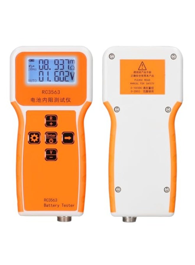 Generic Labymos RC3563 200Ω 100V Handheld Portable Battery Internal Retance Voltage Tester 3-digit Display Battery Tester High-precise True Four-wire AC Lithium Lead-acid Lithium Battery  - Image 2