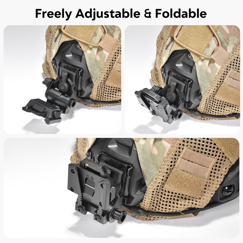 HTPREC NVG Mount for PVS14/15/18 G24 Night Vision Goggles PVS 31 NVG Metal Mount CNC for CS Games Black - Image 5