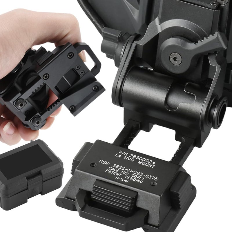 HTPREC NVG Mount for PVS14/15/18 G24 Night Vision Goggles PVS 31 NVG Metal Mount CNC for CS Games Black - Image 3