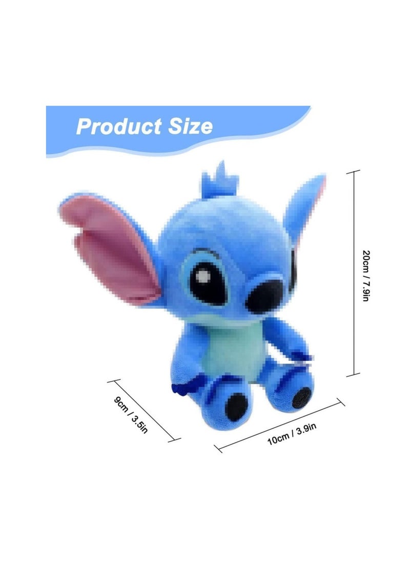 Generic 2 Disney Cartoon Stitch Plush Dolls, Size 16Cm, Pink, Blue  - Image 4