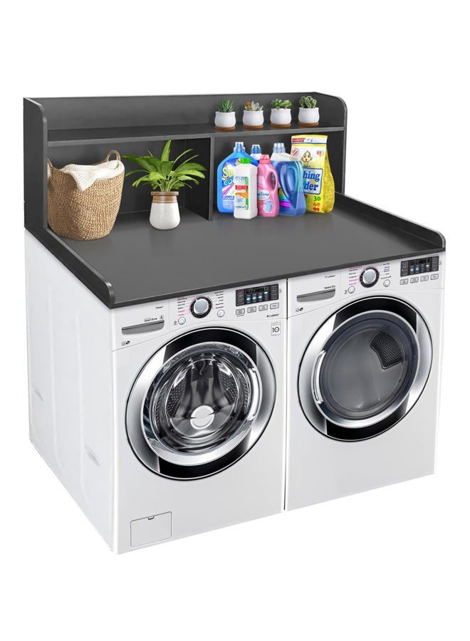 Royxen Laundry Countertop with 20“ Shelf Universal Fit, Washer and Dryer Countertop with Storage Space, Black - Image 1