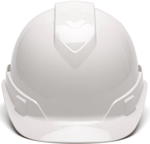 Ridgeline Pyramex Ridgeline Cap Style Hard Hat, Vented, 4-Point Ratchet Suspension, White - Image 2