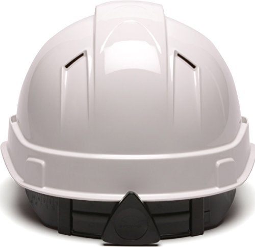 Ridgeline Pyramex Ridgeline Cap Style Hard Hat, Vented, 4-Point Ratchet Suspension, White - Image 3
