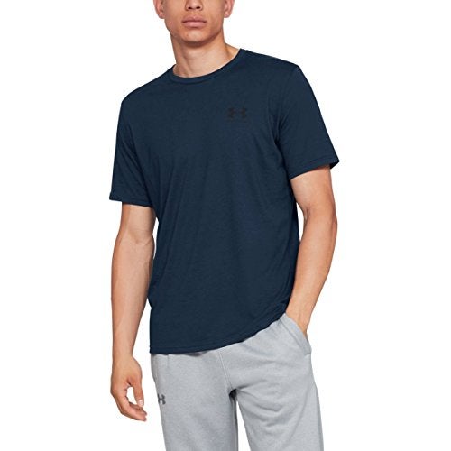 Under Armour Men's UA Sportstyle Left Chest Short Sleeve Shirt 3XLT Navy - Image 4